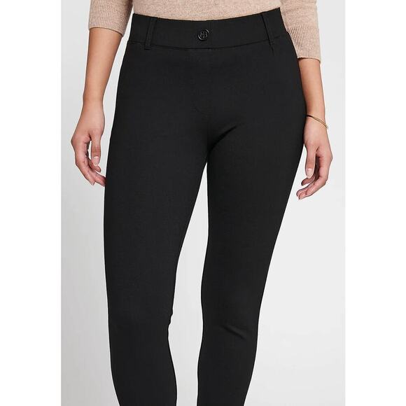 Betabrand Women's Classic Dress Pants Yoga Pants Black Skinny Pull Up Stretch - Picture 4 of 14